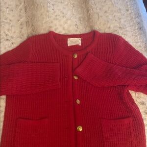 Hyacinth Women's Classic Red Cardigan